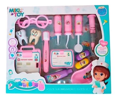 Kit Profiss O Dentista Infantil Brinquedo Interativo Educat