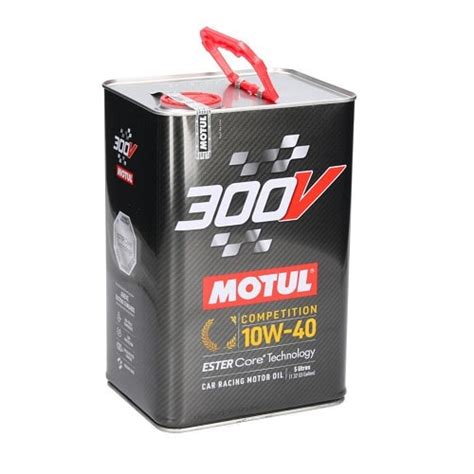 Huile moteur MOTUL 300V Compétition 10W40 100 synthèse 5 Litres