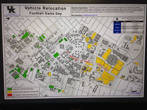 Kroger Field Parking Lot Map