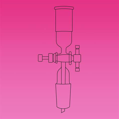 Ptfe Stopcock Metering Flow Control From Cone To Socket Glass