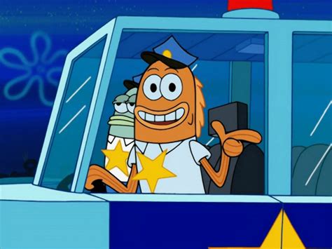 Spongebob Cops Pointing Spongebob Cop Police Pointing Smiling