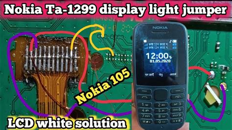 Nokia Ta 1299 Display Light Solution Nokia 105 Lcd Wight Problem Youtube