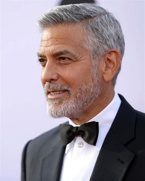 George Clooney Graue Haare M Nnerfrisur Modern Tragen Short Haircuts