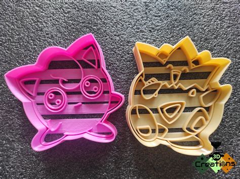 Cortadores de galletas pokémon Jiglypuff y Togepi 3DCreations