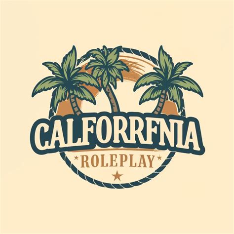 LOGO Design For California State Roleplay Vibrant Palm Trees with ...