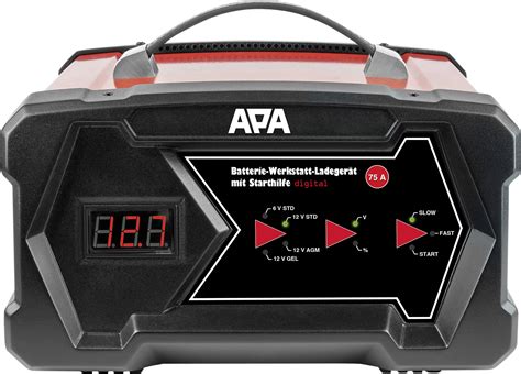 APA Batterie Werkstatt Ladegerät digital 6 12V 12A kaufen Globus Baumarkt