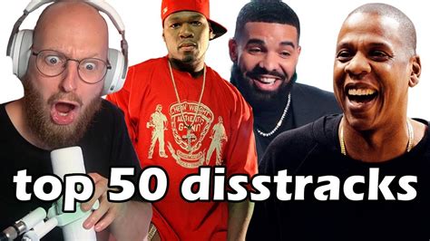 Top 50 Diss Tracks All Time Youtube