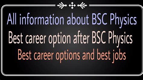 Best Career Option After BSC Physics Study Carry Aim Shikha Mishra