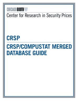 Fillable Online Otago Ac Crsp Compustat Merged Database Guide