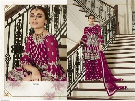 Wedding Wear Designer Plazzo Suit at Rs 1900/piece in Surat | ID ...