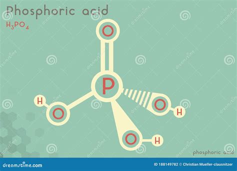 Phosphoric Acid Orthophosphoric Acid H2po4 Molecule It Is A Mineral