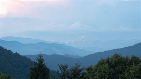 Shank Of The Evening In Carpathians Mountains At Summer West Ukraine