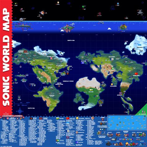 Sonic World Map As Canon To The Main Series As I Can Get It R