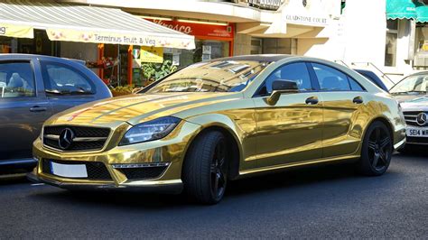 Gold Mercedes-benz Sedan on Road · Free Stock Photo