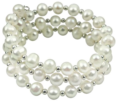 Zoetwater Parel Armband White Pearl Wrap Wit Zhen Zhu Bol