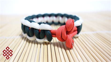 How To Make A Toggle Knot Paracord Bracelet Clasp Tutorial Youtube