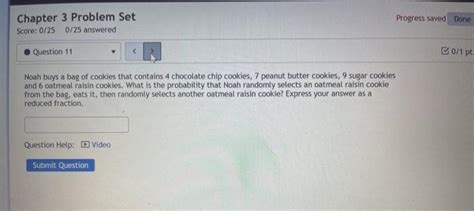 Solved Ververu Question 10 Alexandra Buys A Bag Of Cookies Chegg