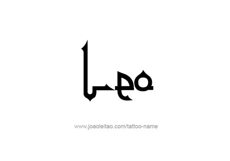 Leo Name Tattoo Artofit