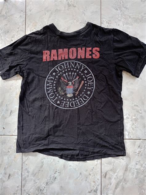 Kaos Ramones Unofficial Bootleg Fesyen Pria Pakaian Atasan Di