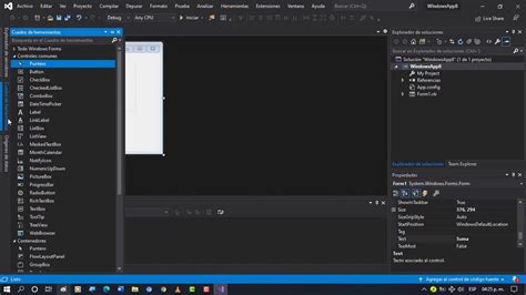 Diseño de Formulario Ejemplo 1 Visual Studio 2019 YouTube