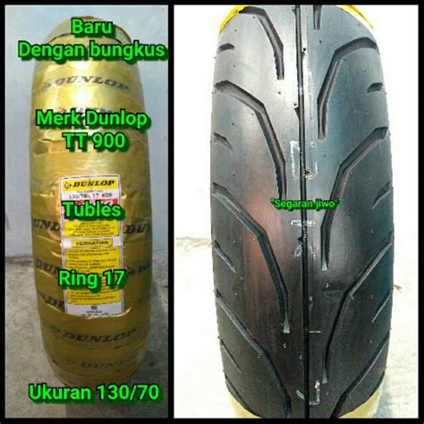 Jual Ban Motor Tubles Ring 17 Ukuran 130 70 Dunlop TT900 Ban Belakang