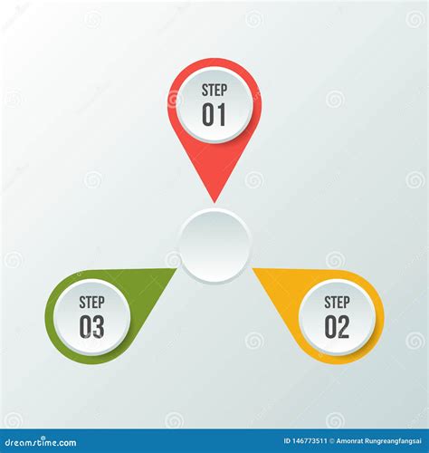 Circle Chart Circle Infographic Or Circular Diagram Stock Vector