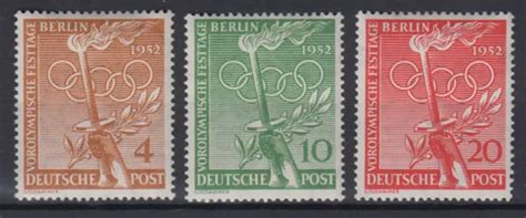 BERLIN 88 90 VOROLYMPISCHE Festtage 4 Pf 10 Pf 20 Pf Postfrisch EUR 7