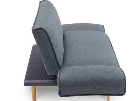 Canape Clic Clac Scandinave 3 Places En Tissu Gris Maggie DIP