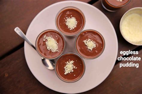 Chocolate Pudding Recipe Eggless Choco Pudding Choc Pudding