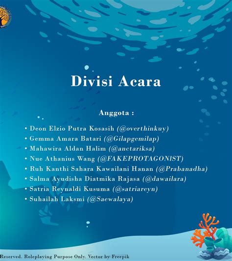 Seastival On Twitter Ketua Divisi