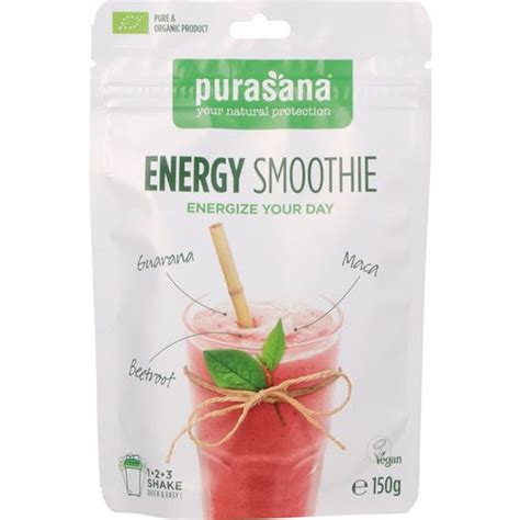 Organic Energy Smoothie Mix 150 G Purasana VitalAbo Online Shop Europe