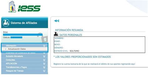 Registrar Cuenta Bancaria En El Iess Afiliados