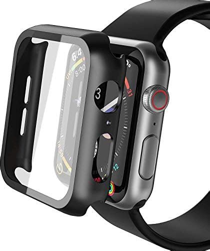 Piuellia 2 Pack Black Hard Case For Apple Watch SE2 SE Series 6 Series