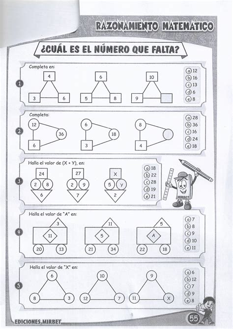 Razonamiento Matem Tico Ejercicios Para Quinto De Secundaria The Best