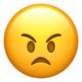 😠 Angry Face Emoji on Apple iOS 11.1