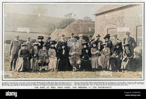 Edward Vii At A House Party At West Dean Park The Kings Mistress