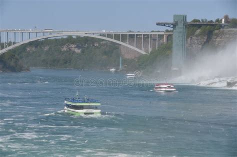 Maid Of The Mist And Hornblower Niagara Cruises Tourist Boats At