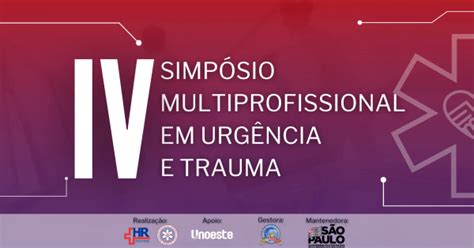 Iv Simp Sio Multiprofissional Em Urg Ncia E Trauma Online Sympla