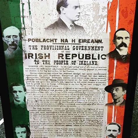 Framed 1916 Proclamation Of The Irish Republic Republican Rebel