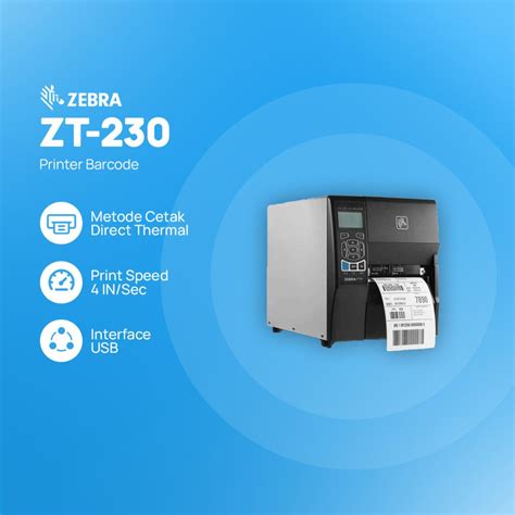 Printer Barcode Zebra Zt230 300dpi Toko Alat Kasir Barcode Scanner Dan Printer Id Card Terlengkap