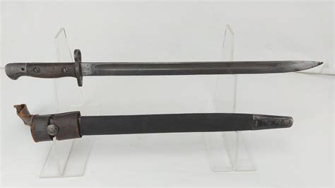 Ww1 1907 Bayonet Dated 1918 By Wilkinson With Ww2 Scabbard And Frog