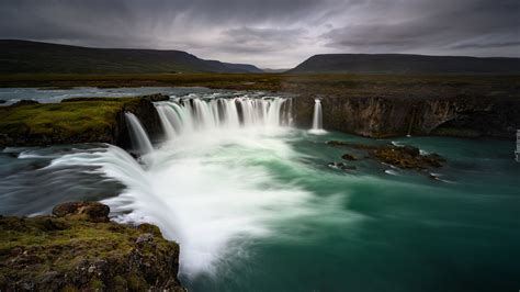 Wodospad Godafoss Na Rzece Skjalfandafljot W Islandii