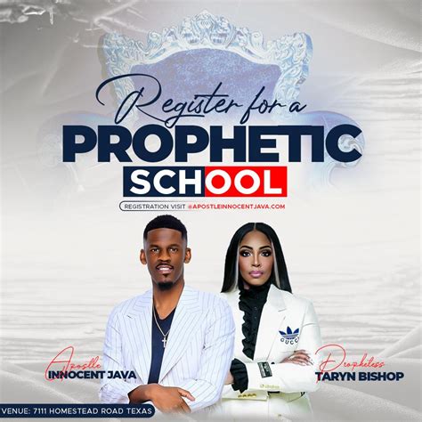 Prophetic School With Apostle Innocent Java And Prophetess Taryn Bishop