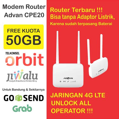 Jual ADVAN CPE ROUTER START MODEM TELKOMSEL ORBIT MODEM WIFI WLAN 4G