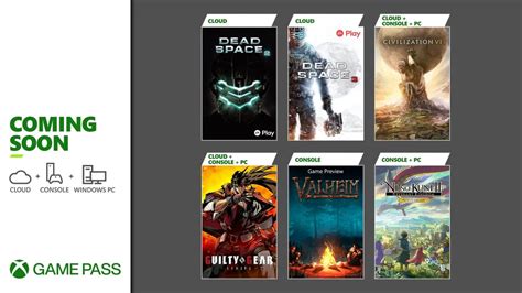 New Xbox Game Pass Titles For Console Pc And Cloud Have Been Announced