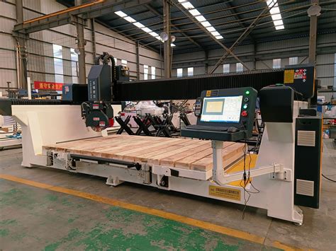 5 Axis Waterjet Granite Bridge Saw Carving Cutter Edge Machine With