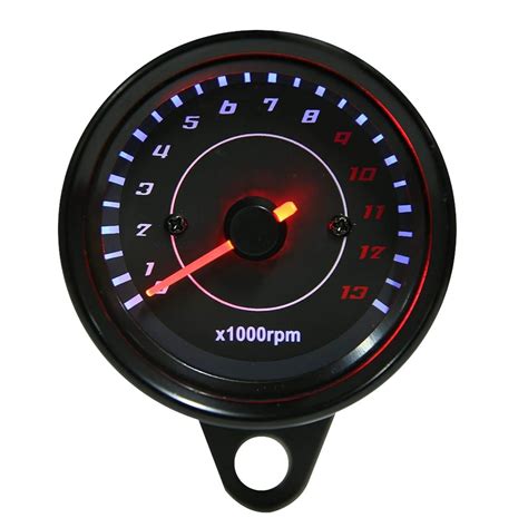 Motorcycle Rev Counter Electronic Tachometer Dc V Universal