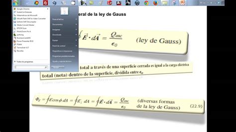 Unidad De Fisica Ley De Gaus Youtube
