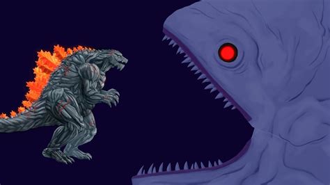 Dark Bloop Vs Godzilla Earth Godzilla Cartoon Scp Vs Godzilla