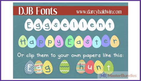 30 Free And Premium Easter Fonts In 2021 Masterbundles